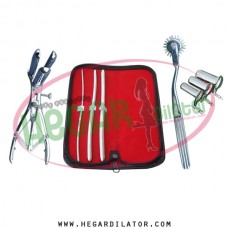 Hegar uterine dilator set 3 Pieces 3-4,7-8,9-10, pinwheel, mathieu, collin 3