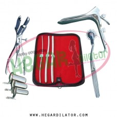 Hegar uterine dilator set 3 Pieces 3-4,7-8,9-10, pinwheel, mathieu, collin 3, grave large