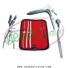Hegar uterine dilator set 3 Pieces 3-4,7-8,9-10, pinwheel, mathieu, grave large