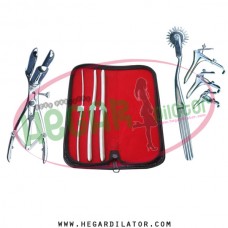 Hegar uterine dilator set 3 Pieces 3-4,7-8,9-10, pinwheel, mathieu, grave 3
