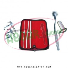Hegar uterine dilator set 3 Pieces 3-4,7-8,9-10, pinwheel, grave 3, collin large