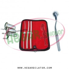 Hegar uterine dilator set 3 Pieces 3-4,7-8,9-10, pinwheel, collin 3