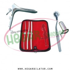 Hegar uterine dilator set 3 Pieces 3-4,7-8,9-10, pinwheel, collin large, grave large
