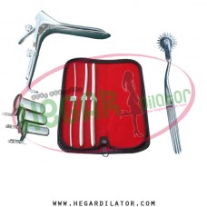 Hegar uterine dilator set 3 Pieces 3-4,7-8,9-10, pinwheel, collin 3, grave large