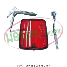 Hegar uterine dilator set 3 Pieces 3-4,7-8,9-10, pinwheel, grave large
