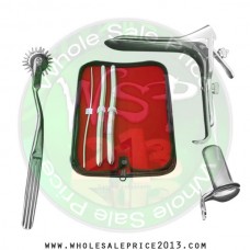 Hegar uterine dilator 3 pieces set,3-4, 11-12, 13-14,  pinwheel, grave large, collin medium