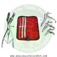 Hegar uterine dilator 3 pieces set,3-4, 11-12, 15-16, mathieu speculum, grave 3pcs 