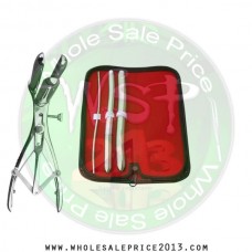 Hegar uterine dilator 3 pieces set,3-4, 11-12, 15-16 mathieu speculum 