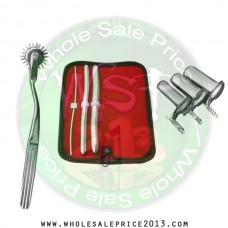 Hegar uterine dilator 3 pieces set,3-4, 11-12, 15-16, pinwheel, collin 3pcs