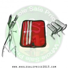 Hegar uterine dilator 3 pieces set,3-4, 11-12, 17-18, mathieu speculum, collin 3pcs