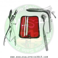 Hegar uterine dilator 3 pieces set,3-4, 11-12, 17-18, pinwheel, mathieu, grave large