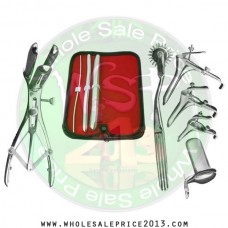 Hegar uterine dilator 3 pieces set,3-4, 11-12, 17-18, pinwheel, mathieu, grave 3pcs, collin large