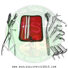 Hegar uterine dilator 3 pieces set,3-4, 11-12, 17-18, pinwheel, mathieu, grave 3pcs, collin 3pcs