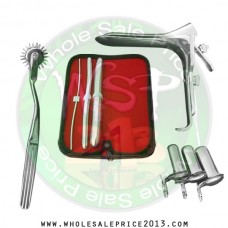 Hegar uterine dilator 3 pieces set,3-4, 11-12, 17-18, pinwheel, grave large, collin 3pcs