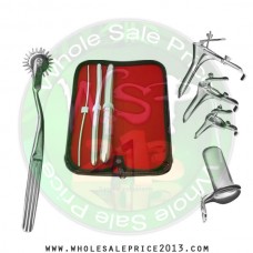 Hegar uterine dilator 3 pieces set,3-4, 11-12, 17-18, pinwheel, grave 3pcs, collin large