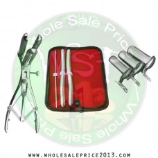Hegar uterine dilator 3 pieces set,3-4, 13-14, 15-16, mathieu speculum, collin 3pcs