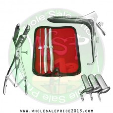 Hegar uterine dilator 3 pieces set,3-4, 13-14, 15-16, mathieu speculum, grave large, collin 3pcs