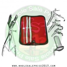Hegar uterine dilator 3 pieces set,3-4, 13-14, 15-16,  mathieu speculum, grave 3pcs, collin medium