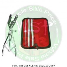Hegar uterine dilator 3 pieces set,3-4, 13-14, 15-16, mathieu speculum