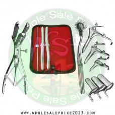 Hegar uterine dilator 3 pieces set,3-4, 13-14, 15-16, pinwheel, mathieu, grave 3pcs, collin 3pcs