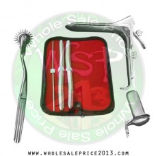 Hegar uterine dilator 3 pieces set,3-4, 13-14, 15-16, pinwheel, grave large, collin small
