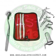 Hegar uterine dilator 3 pieces set,3-4, 13-14, 15-16, pinwheel, grave 3pcs, collin large
