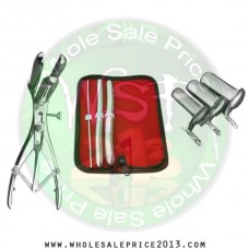  Hegar uterine dilator 3 pieces set,3-4, 13-14, 17-18, mathieu speculum, collin 3pcs