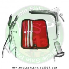  Hegar uterine dilator 3 pieces set,3-4, 13-14, 17-18, mathieu speculum, grave large, collin large