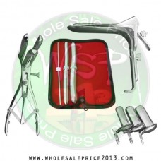  Hegar uterine dilator 3 pieces set,3-4, 13-14, 17-18, mathieu speculum, grave large, collin 3pcs