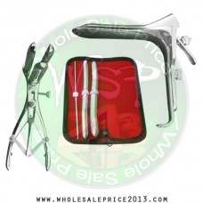  Hegar uterine dilator 3 pieces set,3-4, 13-14, 17-18, mathieu speculum, grave large