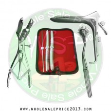  Hegar uterine dilator 3 pieces set,3-4, 13-14, 17-18, pinwheel, mathieu, grave small