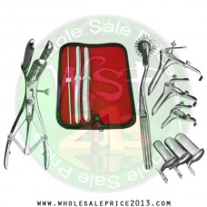  Hegar uterine dilator 3 pieces set,3-4, 13-14, 17-18, pinwheel, mathieu, grave 3pcs, collin 3pcs