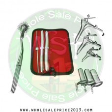  Hegar uterine dilator 3 pieces set,3-4, 13-14, 17-18, pinwheel, grave 3pcs, collin 3pcs
