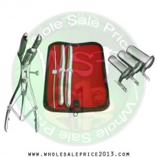  Hegar uterine dilator 3 pieces set,3-4, 15-16, 17-18, mathieu speculum, collin 3pcs