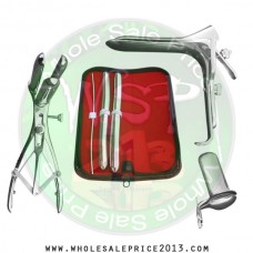  Hegar uterine dilator 3 pieces set,3-4, 15-16, 17-18, mathieu speculum, grave large, collin large