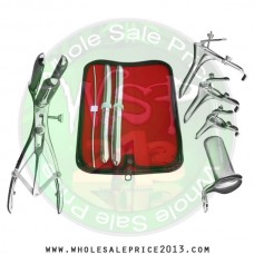  Hegar uterine dilator 3 pieces set,3-4, 15-16, 17-18, mathieu speculum, grave 3pcs, collin large