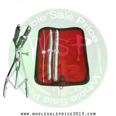  Hegar uterine dilator 3 pieces set,3-4, 15-16, 17-18, mathieu speculum