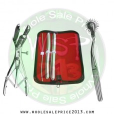  Hegar uterine dilator 3 pieces set,3-4, 15-16, 17-18, pinwheel, mathieu speculum