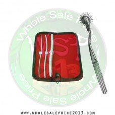 Hegar uterine dilator 3 pieces set,3-4, 7-8, 13-14, wartenberg pinwheel