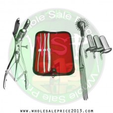 Hegar uterine dilator 3 pieces set,3-4, 7-8, 13-14, pinwheel, mathieu, collin 3pcs