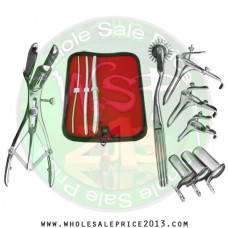 Hegar uterine dilator 3 pieces set,3-4, 7-8, 13-14, pinwheel, mathieu, grave 3pcs, collin 3pcs 