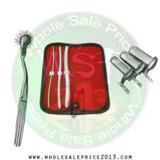 Hegar uterine dilator 3 pieces set,3-4, 7-8, 13-14, pinwheel, collin 3pcs
