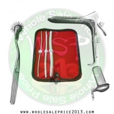 Hegar uterine dilator 3 pieces set,3-4, 7-8, 13-14, pinwheel, grave large, collin small