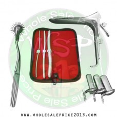 Hegar uterine dilator 3 pieces set,3-4, 7-8, 13-14, pinwheel, grave medium, collin 3pcs
