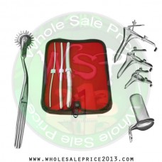 Hegar uterine dilator 3 pieces set,3-4, 7-8, 13-14, pinwheel, grave 3pcs, collin large