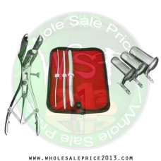 Hegar uterine dilator 3 pieces set,3-4, 7-8, 15-16, mathieu speculum, collin 3pcs