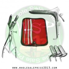Hegar uterine dilator 3 pieces set,3-4, 7-8, 15-16, mathieu speculum, grave large, collin 3pcs