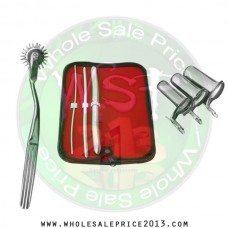 Hegar uterine dilator 3 pieces set,3-4, 7-8, 15-16, pinwheel, collin 3pcs