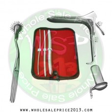Hegar uterine dilator 3 pieces set,3-4, 7-8, 15-16, pinwheel, grave large, collin small