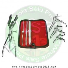 Hegar uterine dilator 3 pieces set,3-4, 7-8, 17-18, mathieu speculum, grave 3pcs